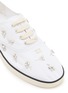 Detail View - Click To Enlarge - MIU MIU - Embroidered Drill Low Top Women's Sneakers