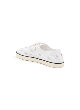  - MIU MIU - Embroidered Drill Low Top Women's Sneakers
