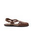 MIU MIU Fisherman Cord Leather Sandals