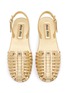 Detail View - Click To Enlarge - MIU MIU - Fisherman Leather Sandals