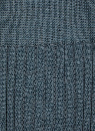 Detail View - Click To Enlarge - PANTHERELLA - Laburnum 5x3 Rib Wool Blend Short Anklet Socks