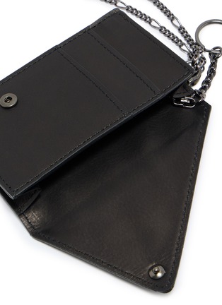 Detail View - Click To Enlarge - DISCORD YOHJI YAMAMOTO - Triangle Flap Leather Wallet