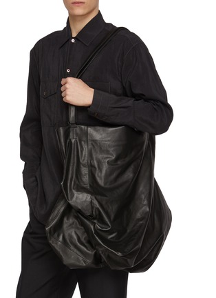 Figure View - Click To Enlarge - DISCORD YOHJI YAMAMOTO - Unevenness Leather Tote