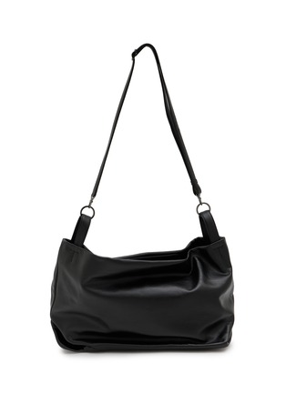 Detail View - Click To Enlarge - DISCORD YOHJI YAMAMOTO - Large Tulips Leather Handbag