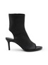 ANN DEMEULEMEESTER Elvy 70 Peep Toe Leather Ankle Boots