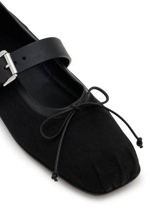 Detail View - Click To Enlarge - ANN DEMEULEMEESTER - Zoey Denim Ballerinas