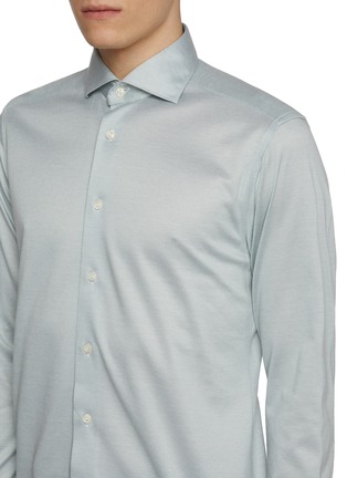  - ETON  - Filo di Scozia Knit Cotton Jersey Shirt