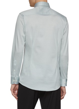 Back View - Click To Enlarge - ETON  - Filo di Scozia Knit Cotton Jersey Shirt