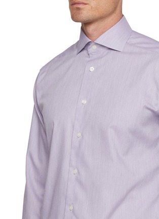  - ETON  - Spread Collar Cotton Twill Shirt