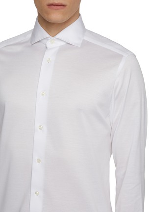  - ETON  - Filo di Scozia Knit Cotton Jersey Shirt