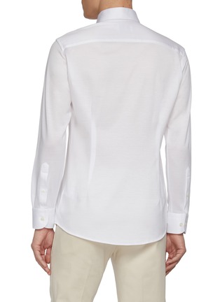 Back View - Click To Enlarge - ETON  - Filo di Scozia Knit Cotton Jersey Shirt