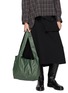Back View - Click To Enlarge - DISCORD YOHJI YAMAMOTO BAGS - Rev Dot Leather Tote Bag