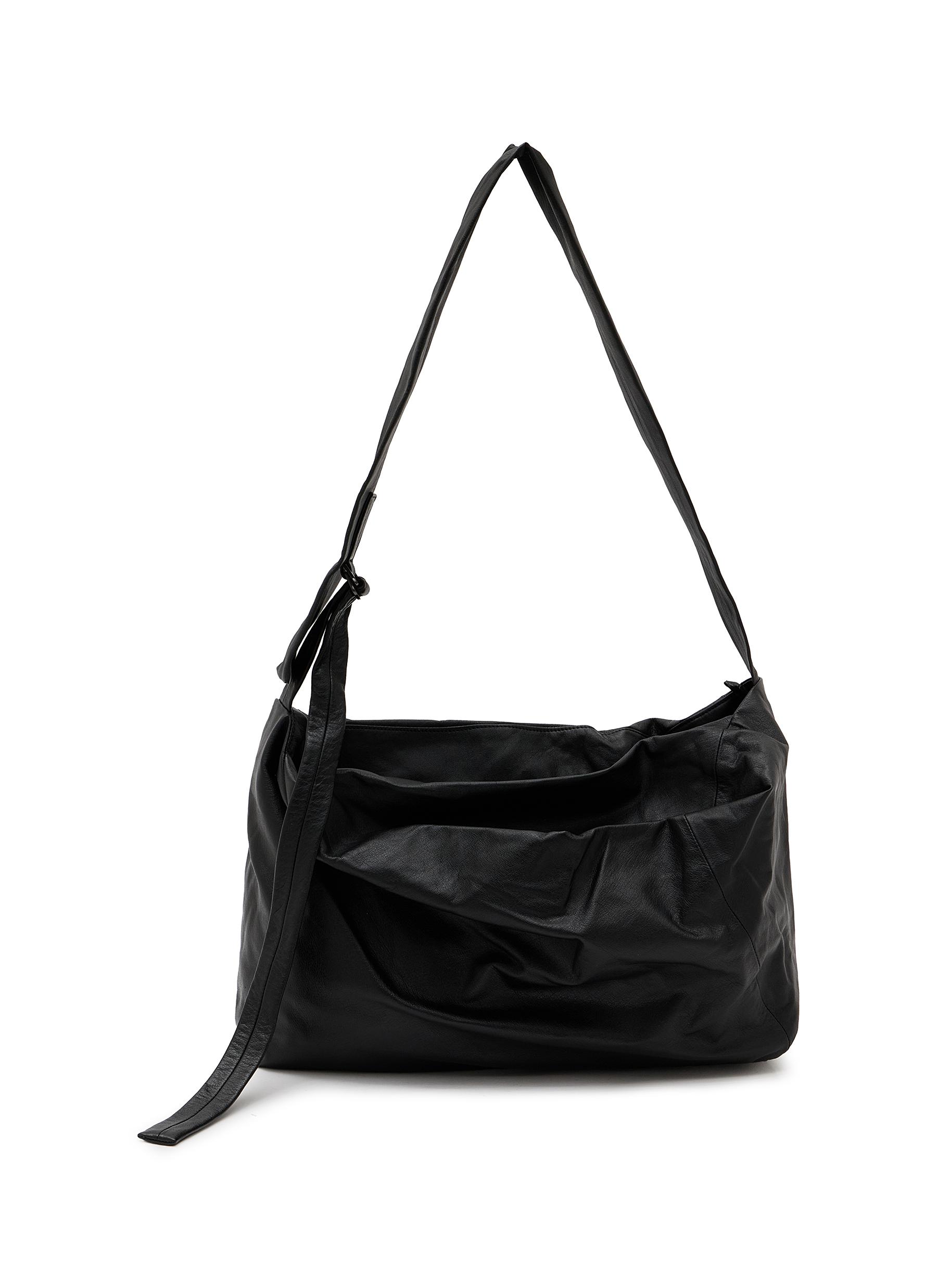 DISCORD YOHJI YAMAMOTO | Medium Puff Leather Crossbody Bag | Women
