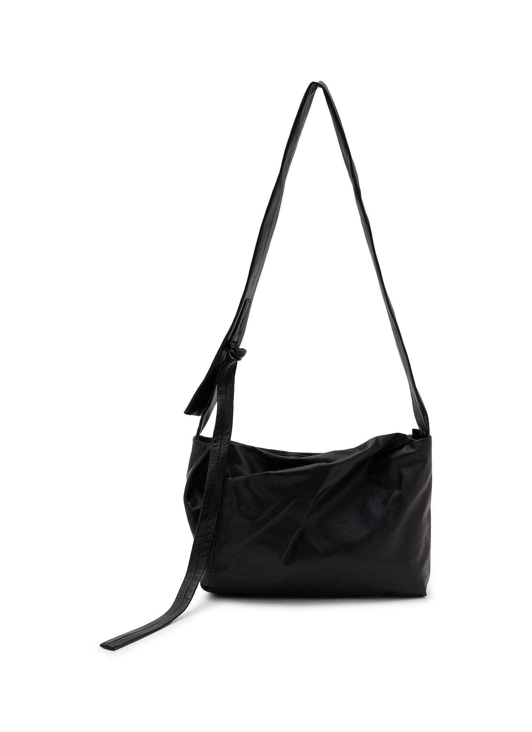 DISCORD YOHJI YAMAMOTO BAGS | Small Puff Leather Crossbody Bag