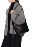 Figure View - Click To Enlarge - DISCORD YOHJI YAMAMOTO BAGS - Small Puff Leather Crossbody Bag