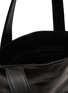 Detail View - Click To Enlarge - DISCORD YOHJI YAMAMOTO BAGS - Small Clasp Pocket Leather Tote Bag