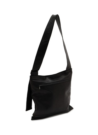 Detail View - Click To Enlarge - DISCORD YOHJI YAMAMOTO BAGS - Clasp Pocket Leather Tote Bag