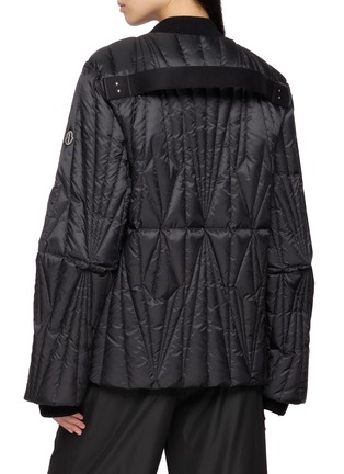Back View - Click To Enlarge - RICK OWENS  - X Moncler Lightweight Duvet Quilted Flight Jacket