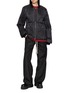 Figure View - Click To Enlarge - RICK OWENS  - X Moncler Lightweight Duvet Quilted Flight Jacket
