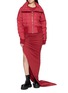 Figure View - Click To Enlarge - RICK OWENS  - X Moncler Tube Neck Cropped Quilted Puffer Jacket