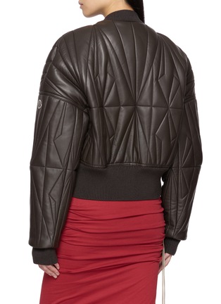 Back View - Click To Enlarge - RICK OWENS  - X Moncler Quilted Cropped Jacket