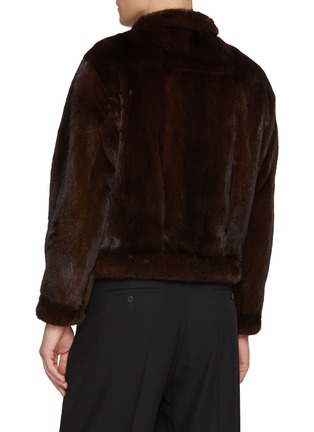 Back View - Click To Enlarge - KRUF - Classic Denim Style Mink Fur Jacket