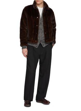 Figure View - Click To Enlarge - KRUF - Classic Denim Style Mink Fur Jacket