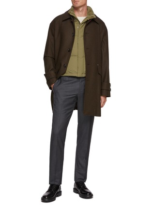 Figure View - Click To Enlarge - KRUF - Mink Fur Inner Collar Down Vest