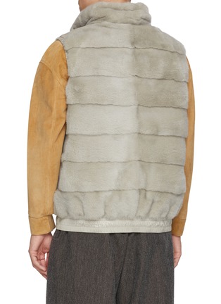 Back View - Click To Enlarge - KRUF - Milk Fur Puffer Vest