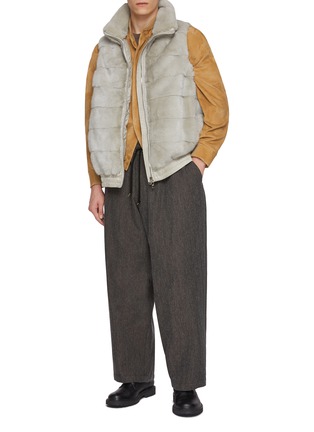 Figure View - Click To Enlarge - KRUF - Milk Fur Puffer Vest