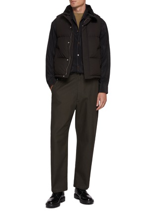 Figure View - Click To Enlarge - KRUF - Mink Fur Inner Collar Down Vest