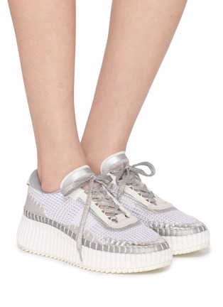 Figure View - Click To Enlarge - CHLOÉ - Nama Women's Platform Sneakers