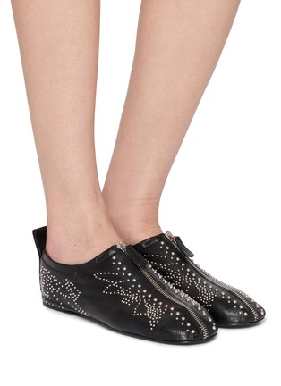 Figure View - Click To Enlarge - CHLOÉ - Susan Leather Loafers