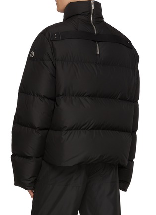 Back View - Click To Enlarge - RICK OWENS  - Back Neck Zip Quilted Down Jacket