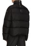 Back View - Click To Enlarge - RICK OWENS  - Back Neck Zip Quilted Down Jacket