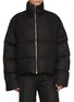 RICK OWENS  Back Neck Zip Quilted Down Jacket