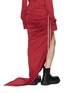 Back View - Click To Enlarge - RICK OWENS  - X Moncler Adjustable Side Split Cotton Skirt
