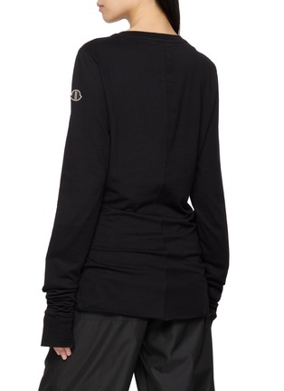 Back View - Click To Enlarge - RICK OWENS  - X Moncler Girder Logo Patch T-Shirt