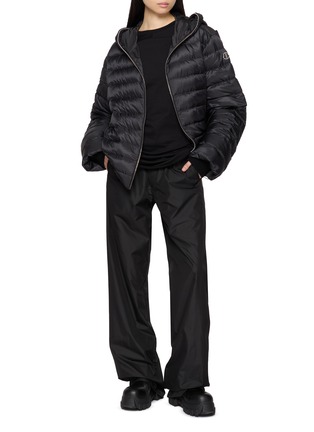 Figure View - Click To Enlarge - RICK OWENS  - X Moncler Girder Logo Patch T-Shirt