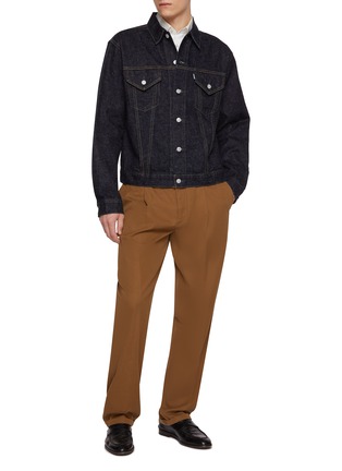 Figure View - Click To Enlarge - NEW MANUAL - #019 LV Dark Wash Trucker Jacket