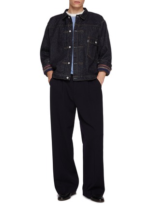 Figure View - Click To Enlarge - NEW MANUAL - #018 LV T-Back Dark Wash Denim Jacket