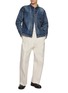 Figure View - Click To Enlarge - NEW MANUAL - #012 LV 36'S T-Back Medium Wash Denim Jacket