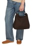 Figure View - Click To Enlarge - DRIES VAN NOTEN - Grip Medium Suede Tote Bag