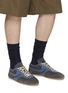Figure View - Click To Enlarge - DRIES VAN NOTEN - Dustin Leather Suede Men's Sneakers
