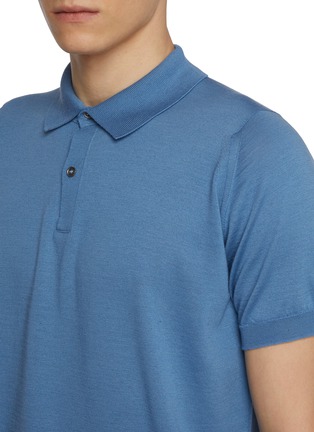  - JOHN SMEDLEY - Wool Cotton Polo Shirt