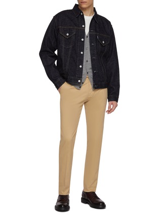 Figure View - Click To Enlarge - JOHN SMEDLEY - V-Neck Button Up Merino Wool Cardigan