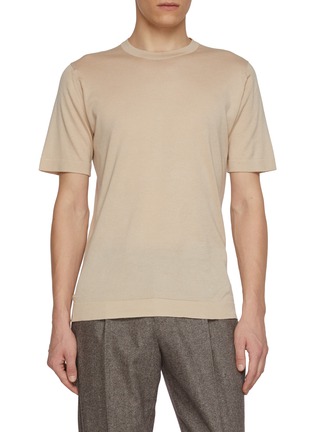 Main View - Click To Enlarge - JOHN SMEDLEY - Sea Island Cotton T-Shirt