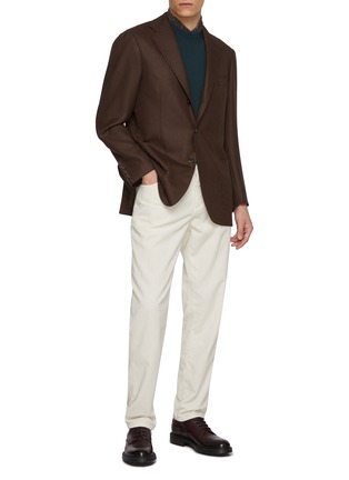 Figure View - Click To Enlarge - JOHN SMEDLEY - Sea Island Cotton T-Shirt