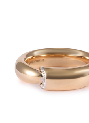 Detail View - Click To Enlarge - VHERNIER - Calla The One 18K Rose Gold Diamond Ring — EU 52