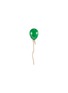 VHERNIER Palloncini Mini 18K White Gold Diamond Rock Crystal Jade Single Earring